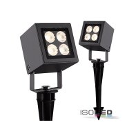 LED Aussenstrahler Cube IP65, 4x2W CREE, anthrazit,...