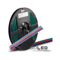 Kabel RGB 10m Rolle 4-polig 0.50mm² H03VH-H AWG20