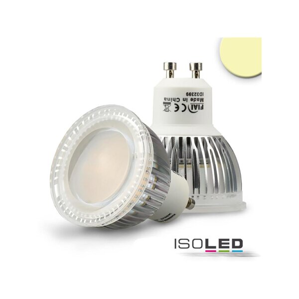 GU10 LED Strahler 6W Glas diffuse, 120°, warmweiß