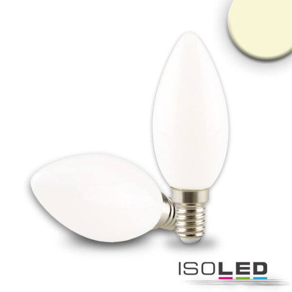 E14 LED Kerze, 4W, milky, warmweiß, dimmbar