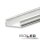 LED Aufbauprofil SURF12 BORDERLESS FLAT Aluminium eloxiert, 200cm