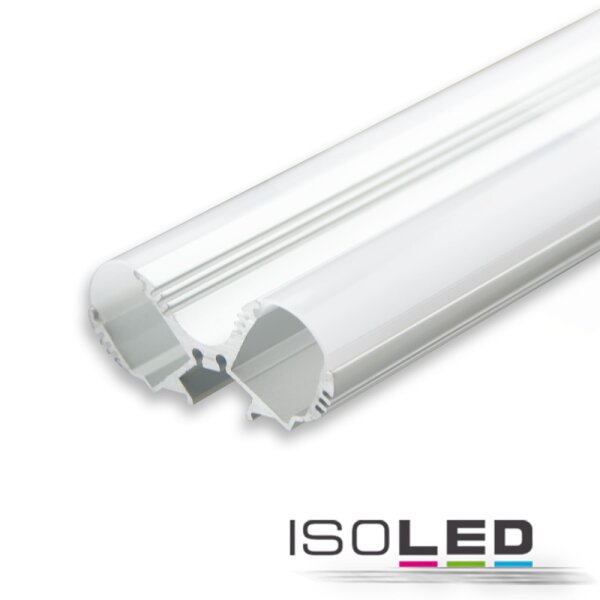 LED Leuchtenprofil LOOP13 Aluminium eloxiert inkl. opal/satinierter Abdeckung 200cm