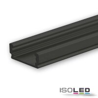 LED Aufbauprofil SURF12 FLAT Aluminium schwarz eloxiert...