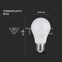 6.5W A60 PLASTIC BULB WITH SAMSUNG CHIP 6400K E27 A++