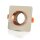 1*GU10-GYPSUM METAL OFF WHITE CONCRETE RECESSED LIGHT WITH MATT ROSE GOLD BOTTOM-SQ