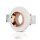 1XGU10 WHITE GYPSUM RECESSED LIGHT WITH MATT ROSE GOLD METAL -ROUND