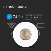 GU10 FITTING ROUND-WHITE+ROSE GOLD