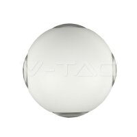 4W-LED WALL LIGHT( ROUND )-IP65-WHITE BODY-3000K