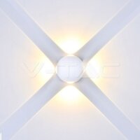 4W-LED WALL LIGHT( ROUND )-IP65-WHITE BODY-3000K