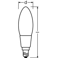 PARATHOM© Retrofit CLASSIC B DIM 50 FR 6 W/2700 E14 DIM