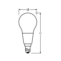 PARATHOM© Retrofit CLASSIC P 60 6 W/2700 E14