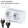 2 WAYS ADAPTER WITH EARTHING CONTACT 10/16A 250V(LABEL+POLYBAG WITH HEADCARD)-WHITE