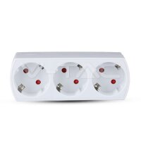 3 OUTLET POWER ADAPTER WITH EARTH CONTACT 16A...