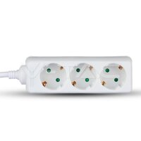 3WAYS SOCKET(3G1.5MM2 X 1.5M)POLYBAG WITH CARD-WHITE