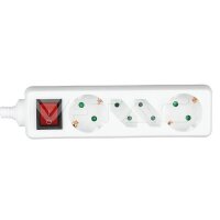 4 HOLES SOCKET WITH SWITCH(3G1.5MM2 X 1.5M) WHITE