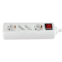 4 HOLES SOCKET WITH SWITCH(3G1.5MM2 X 1.5M) WHITE