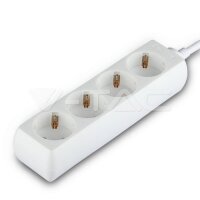 4WAYS SOCKET(3G1.5MM2 X 1.5M)POLYBAG WITH CARD-WHITE