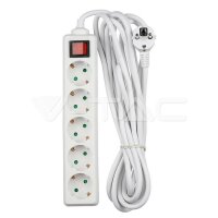 5WAYS SOCKET WITH SWITCH(3G1.5MM2 X 5M)POLYBAG WITH...
