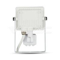 10W SMD PIR SENSOR FLOODLIGHT WITH SAMSUNG CHIP 6400K WHITE BODY WHITE GLASS