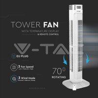 55W-LED TOWER FAN WITH TEMPARATURE DISPLAY AND REMOTE CONTROL( 36INCH )