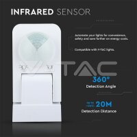 INFRARED MOTION SENSOR-WHITE