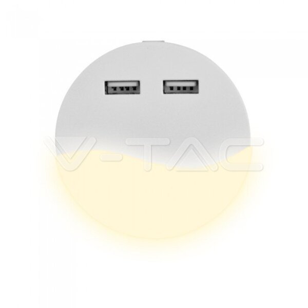 LED NIGHT LIGHT WITH USB-ROUND-LED BY SAMSUNG-4000K