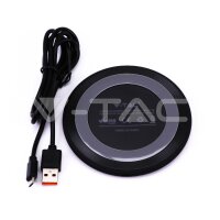 WIRLESS CHARGER( BLACK )5A FAST CHARGING-ROUND