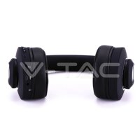 BLUETOOTH WIRELESS HEADPHONE WITH ADJUSTABLE HEAD-500mAh-BLACK W/BAG