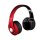 BLUETOOTH WIRELESS HEADPHONE WITH ADJUSTABLE HEAD-500mAh-RED W/BAG