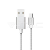 1M MICRO USB CABLE-SILVER-PLATINUM SERIES