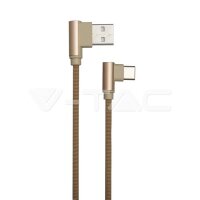 1M TYPE-C USB CABLE-GOLD-DIAMOND SERIES