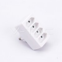 4OUTLET ADAPTER-2.5A-WHITE-LABEL+POLY BAG