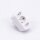 ADAPTER WITH EARTHING CONTACT-2 SOCKET-2.5A-1SOCKET-16A-WHITE