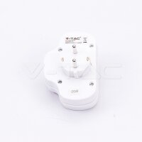 ADAPTER WITH WITH SWITCH&EARTHING CONTACT-2 SOCKET 2.5A-1 SOCKET 16A-WHITE