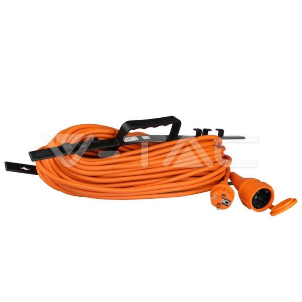 EXTENSION CORD( 3G 1.5MM*30M )-1 WAY-16A-IP44-ORANGE & BLACK