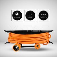 EXTENSION CORD( 3G 1.5MM*15M )-1 WAY-16A-IP44-ORANGE & BLACK