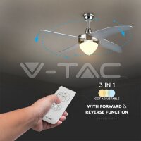 60W-LED CEILING FAN WITH LIGHT KIT-PULL CHAIN CONTROL-4 BLADES-AC MOTOR