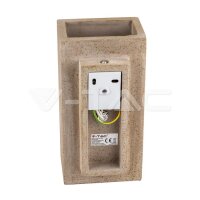 CONCRETE WALL LAMP 2xG9 LIGHT GREY