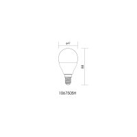 LED Leuchtmittel Kunststoff opal, 1xE14 RGBW LED