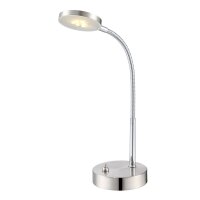 Tischleuchte Chrom nickel matt, 1xLED