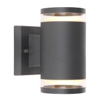 Außenleuchte Aluminium anthrazit, 2xGX53 LED