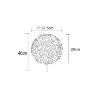 Solarleuchte Metall silberfarben, 1xLED