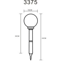 Solarleuchte Kunststoff silber metallic, 2xLED