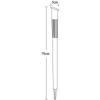 Solarleuchte Edelstahl, 1xLED