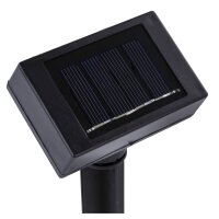 Solarleuchte Kunststoff schwarz, 5xLED