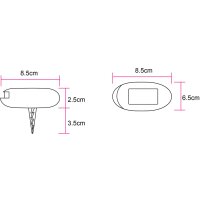 Solarleuchte Kunststoff grau, 1xLED