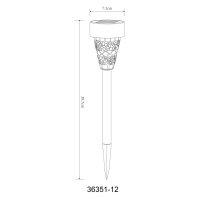 Solarleuchte Edelstahl, 1xLED