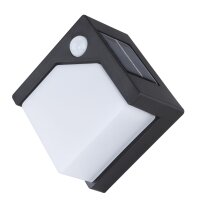 Solarleuchte Kunststoff schwarz, 8xLED