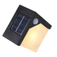 Solarleuchte Kunststoff schwarz, 8xLED