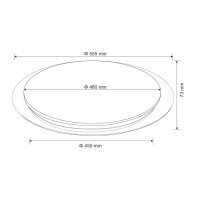 Deckenleuchte Metall weiß, 1xLED